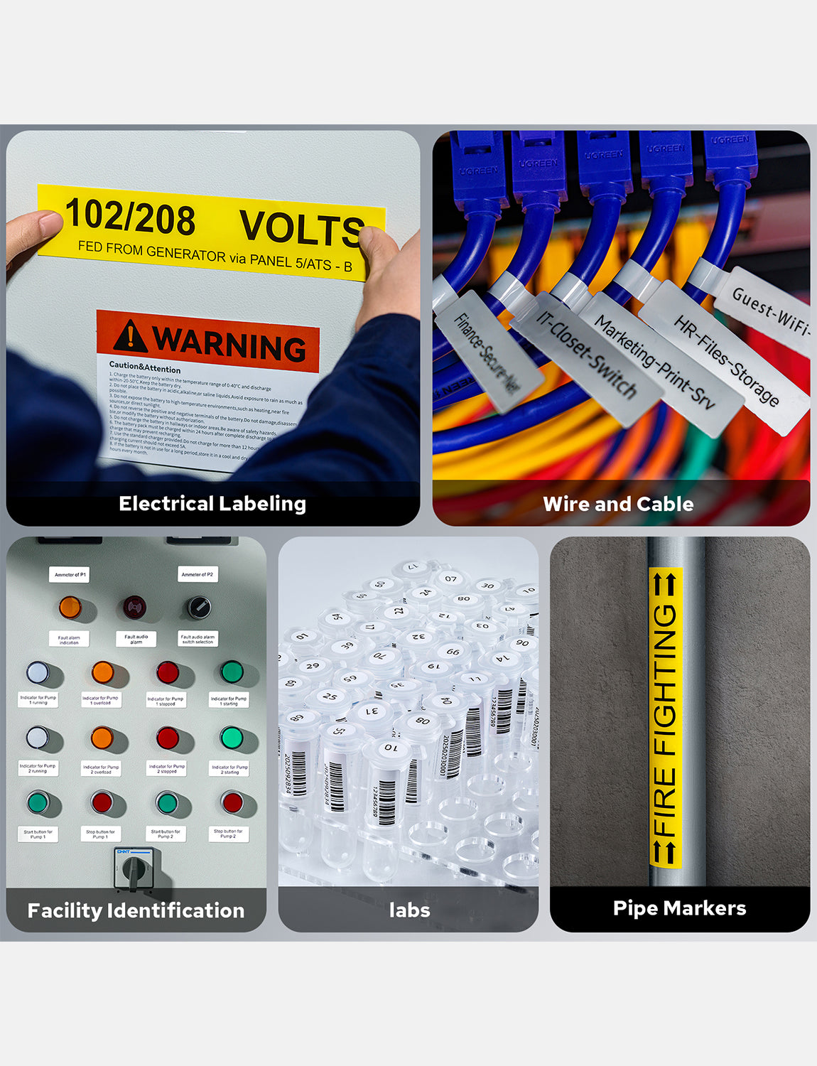 D50 qr code label printer