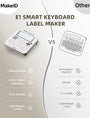 E1  label maker with keyboard