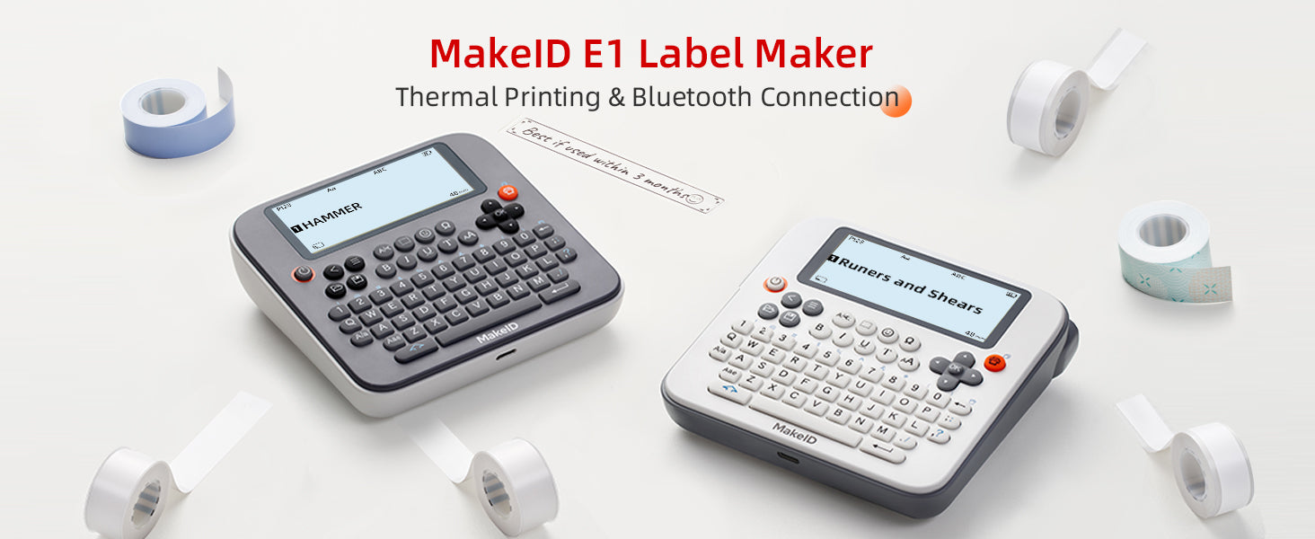 E1 raised letter label maker