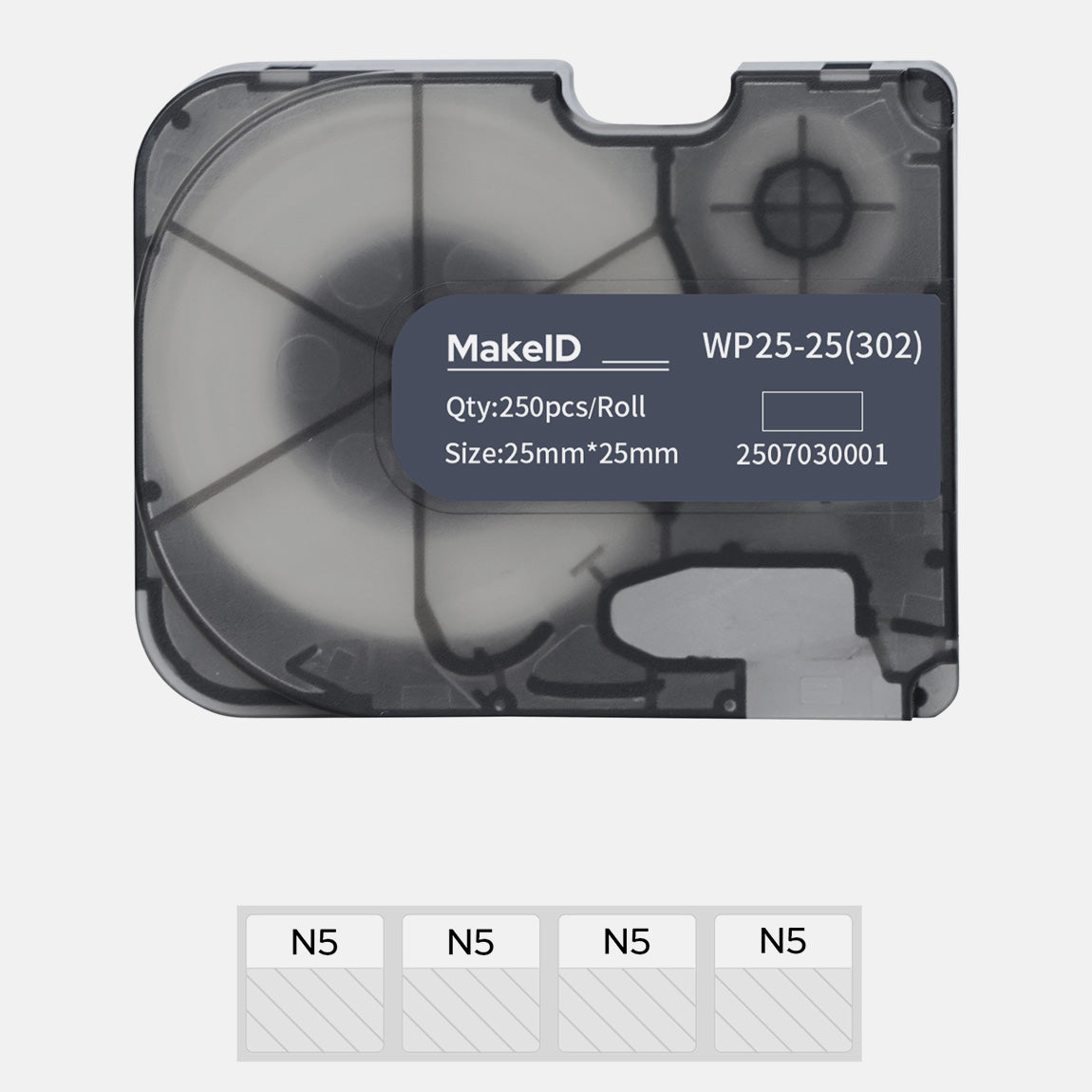 MakeID P31S White Self-Laminating Label for Electrical & Datacom Cable