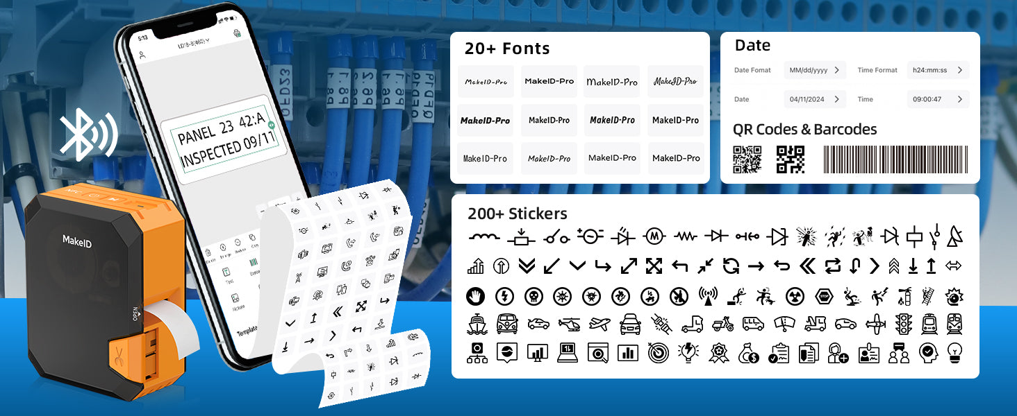 self laminating wrap around cable labels