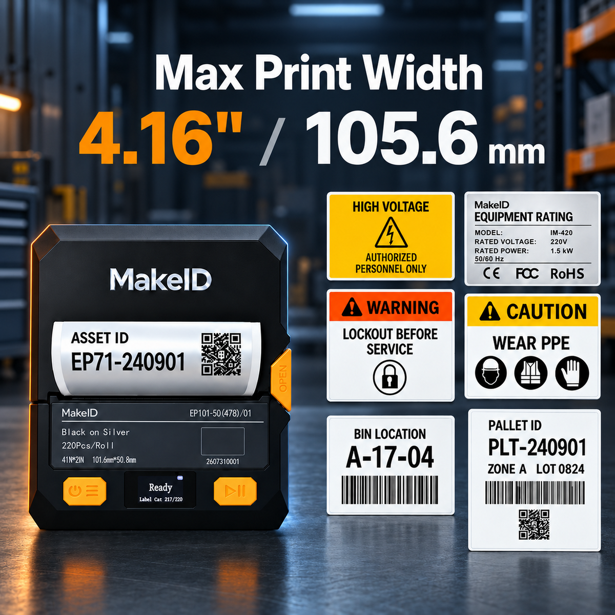 EP71 4-Inch Industrial Label Printer