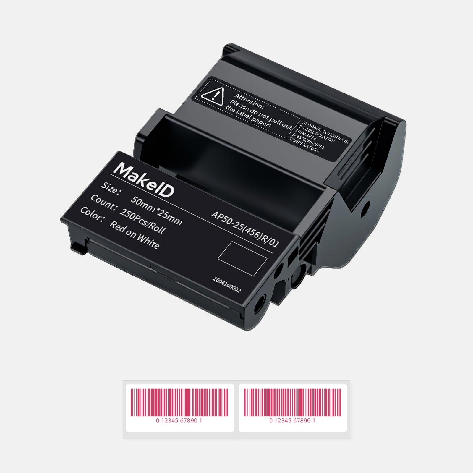 MakeID EP53 AP50-25(456) All-Weather PET Label Tape & Ribbon Cartridge