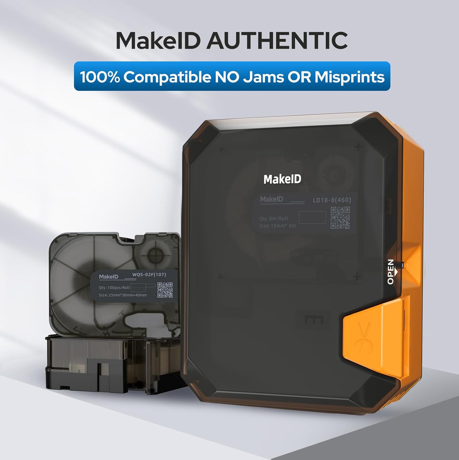 MakeID P31S White Matte Polypropylene Die-Cut Labels for ID & Equipment