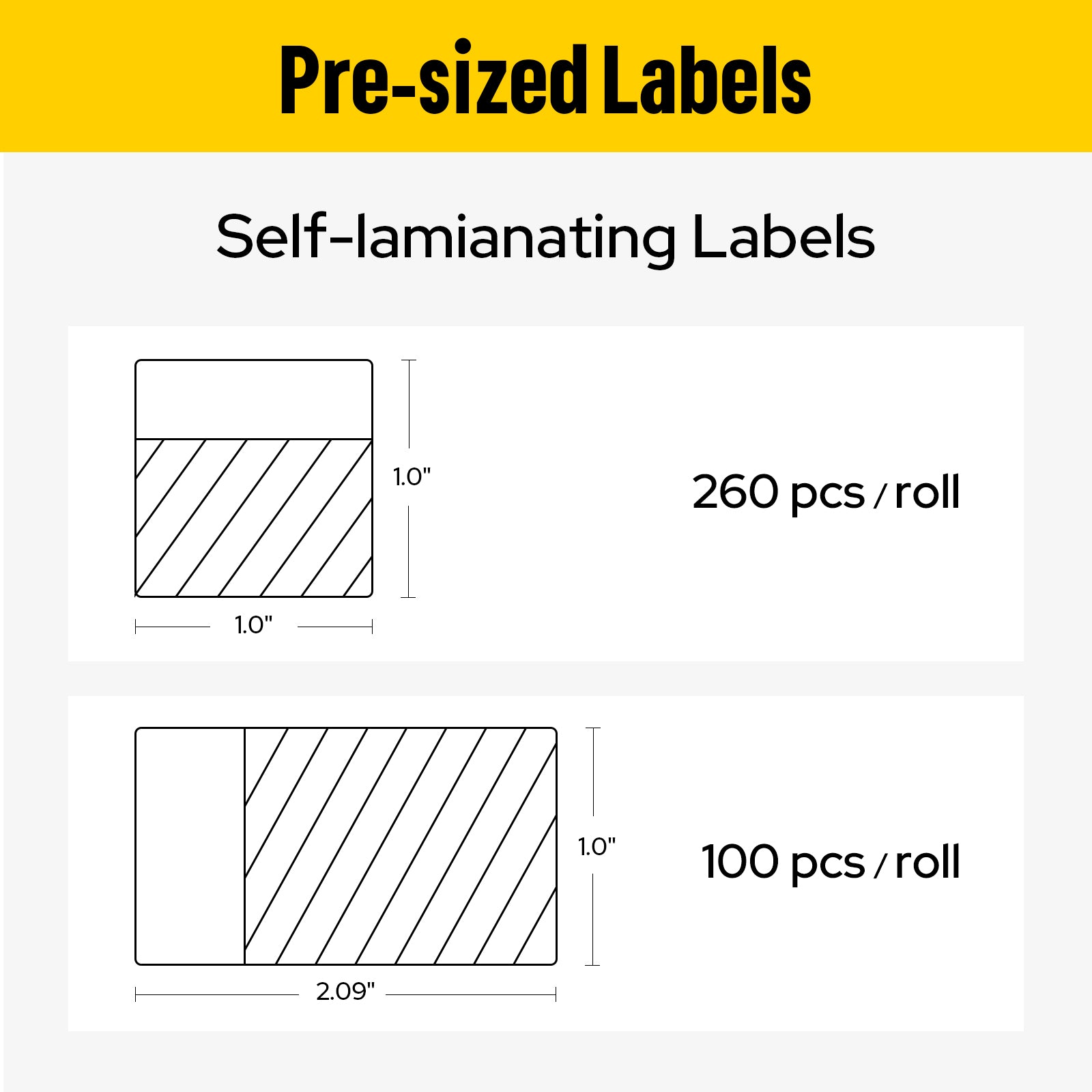 MakeID EP53 Labels, Self-Laminating Wire Wrap for Electrical&Datacom Cable, Integrated PE Labels with Ribbon Cartridge for EP53 Portable Industrial Label Maker