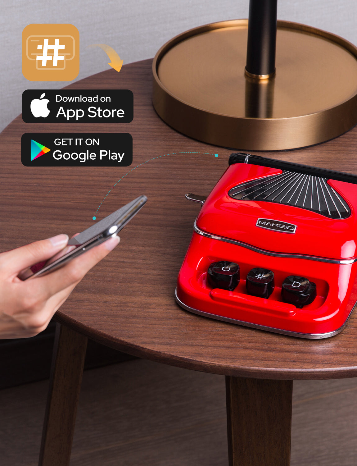 MakeID Limited-edition D7 Portable Bluetooth Label Printer | Rechargeable Wireless Small Label Machine | Suitable for Gift/Fabric/Decorative Labels | Heat Transfer Printing for Indoor and Outdoor Use | Classic Collector's Edition