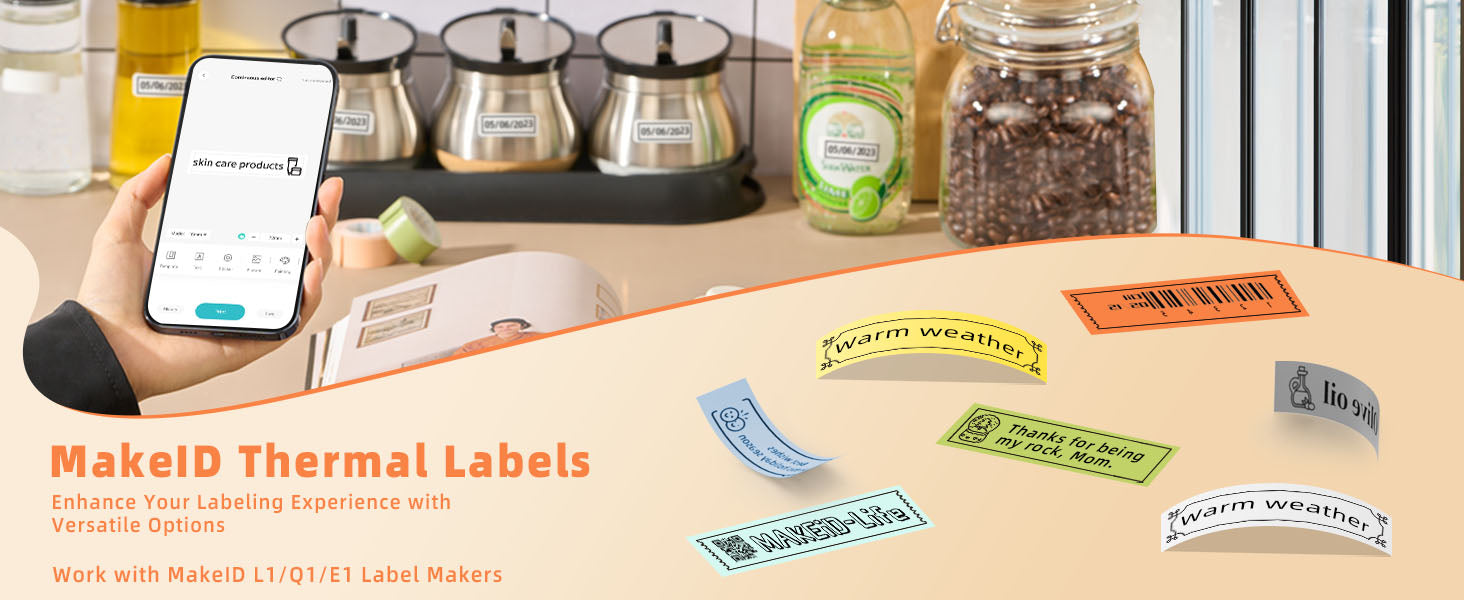 thermal label printer labels