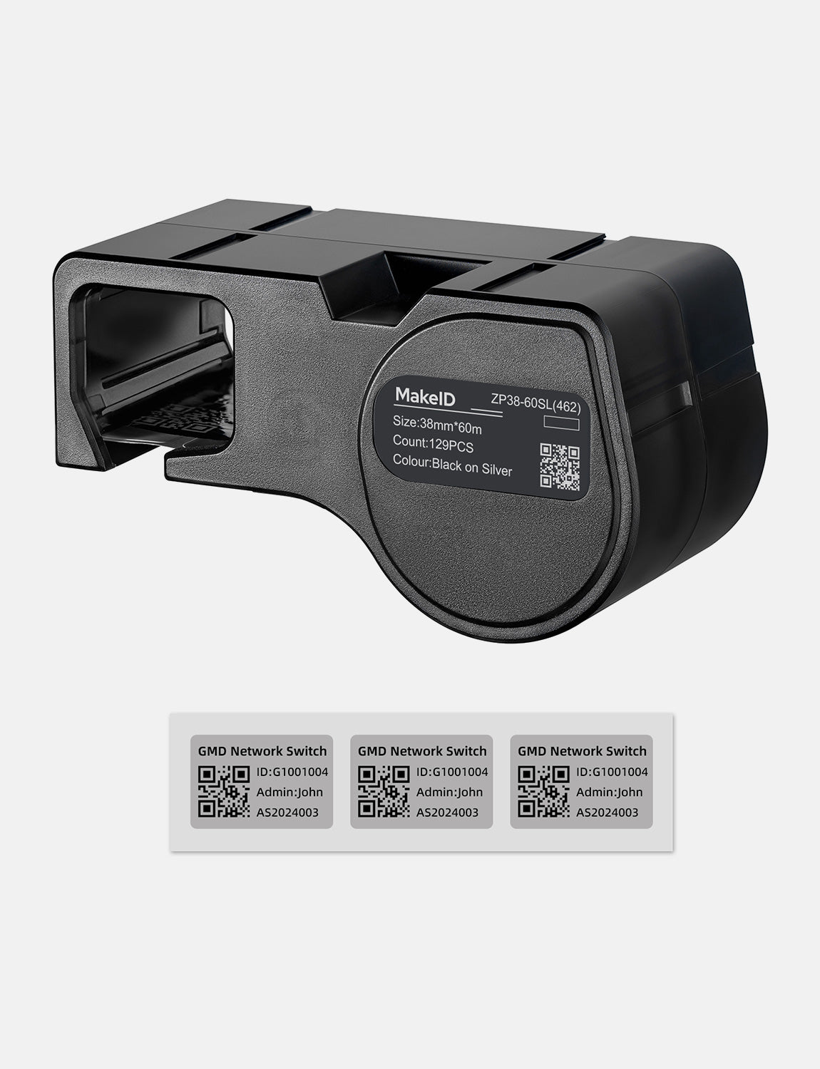 MakeID D50 All-Weather PET Waterproof Tape & Label for Electrical Wires, Cables & Network Cables