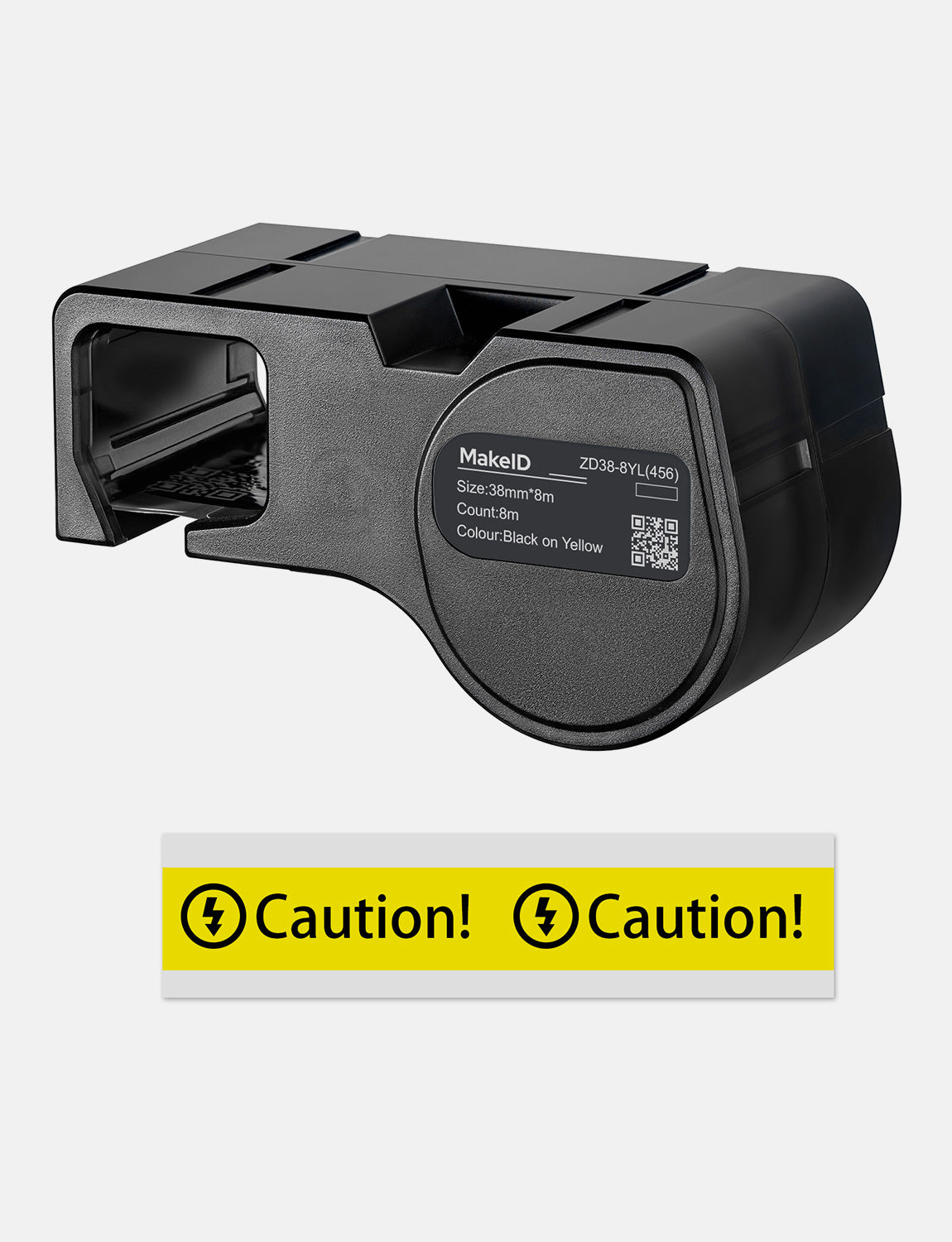 MakeID D50 All-Weather PET Waterproof Tape & Label for Electrical Wires, Cables & Network Cables