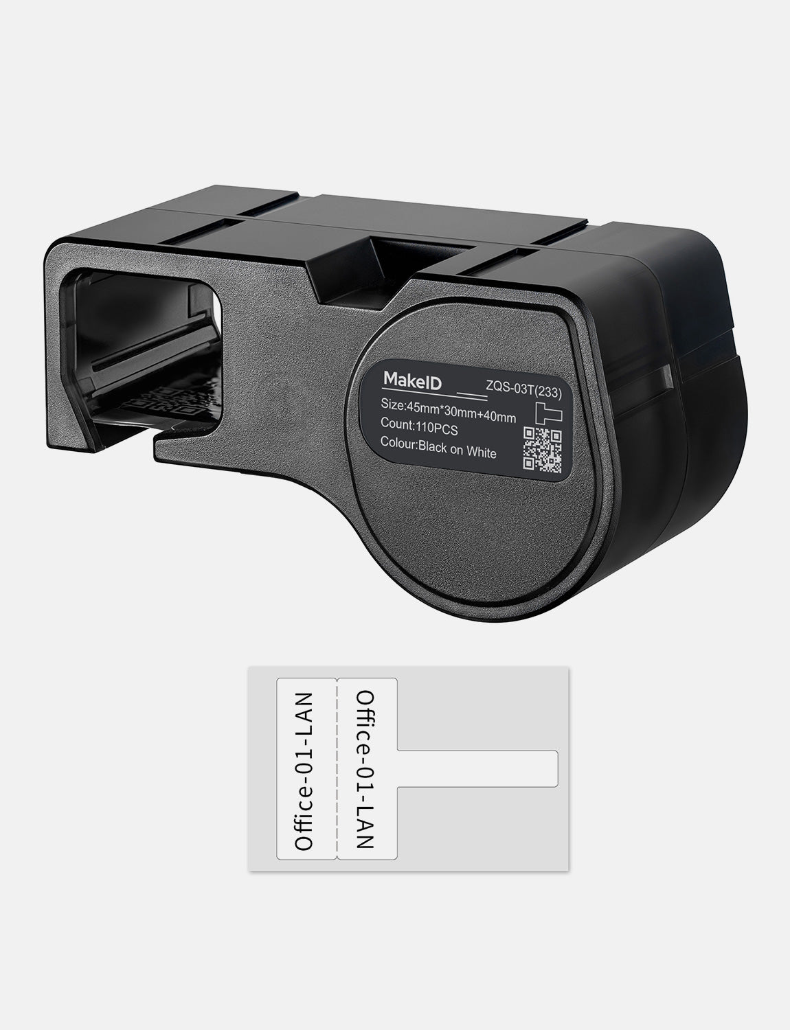MakeID D50 PET Flag Labels for Electrical Cables and Wiring