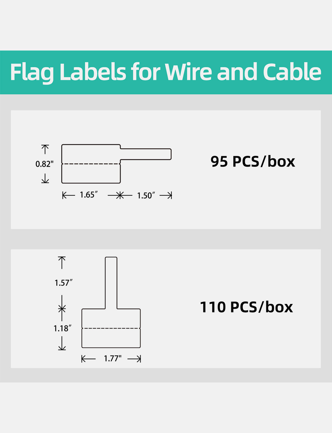 D50 electrical cable identification tags