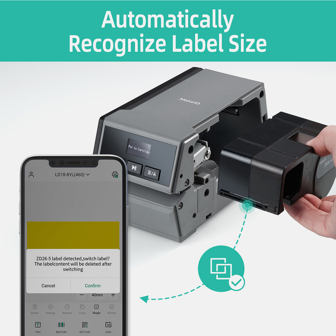 D50 pet label maker cartridge
