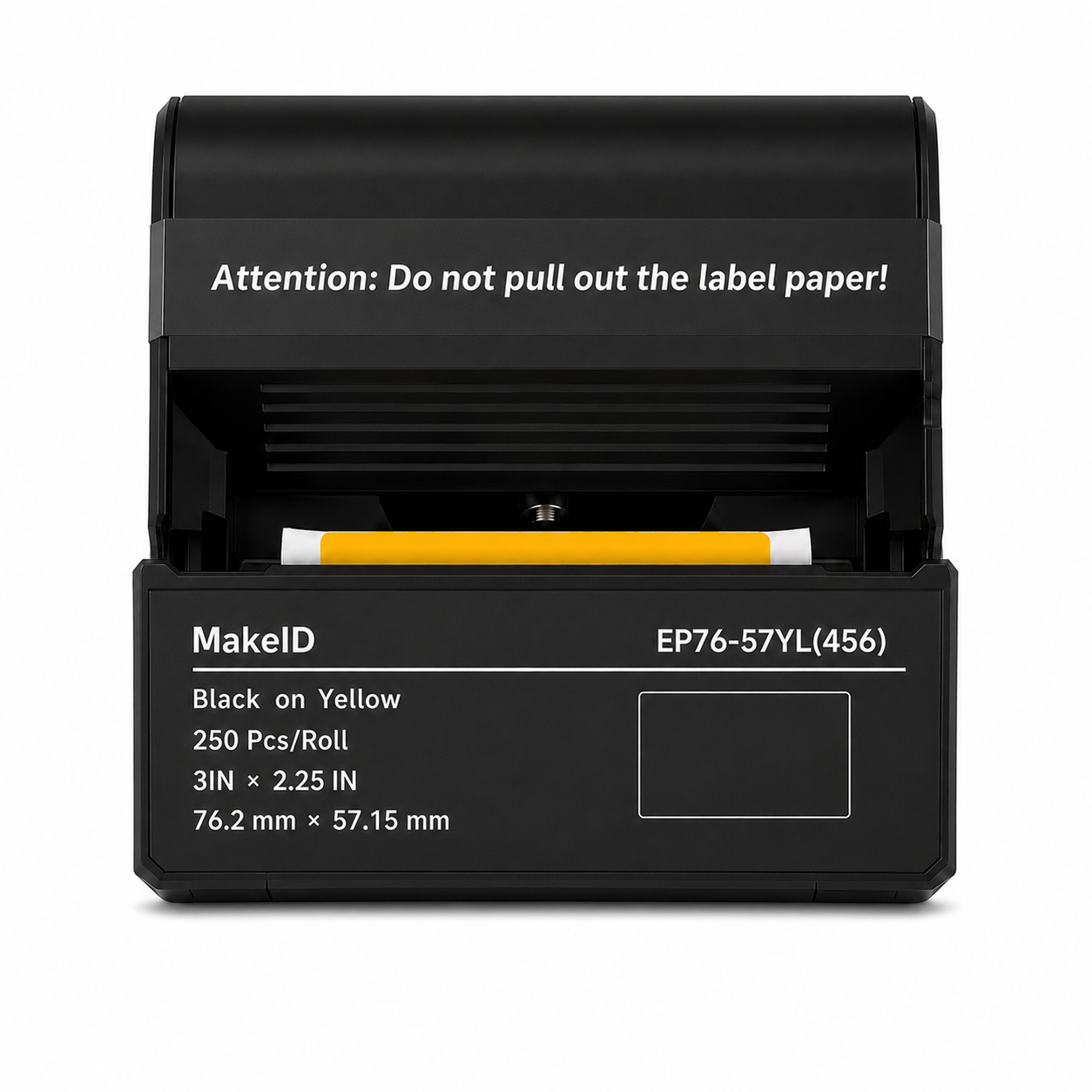 MakeID EP71 Yellow PET Labels, 3 x 2.25 in, 250 Count