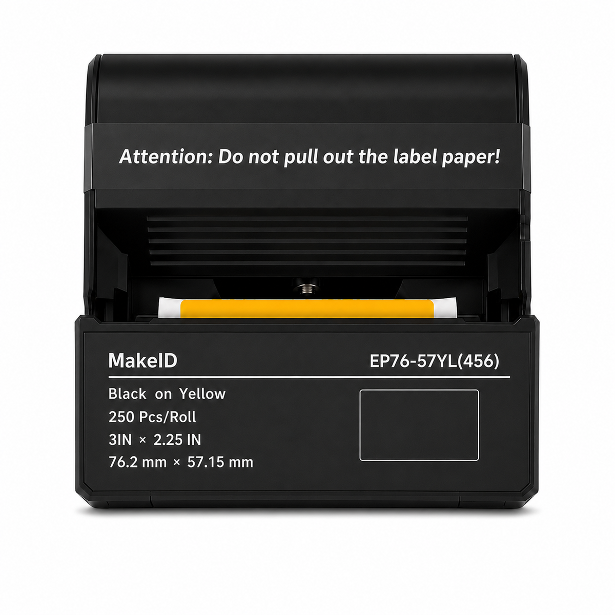 MakeID EP71 Yellow PET Labels, 3 x 2.25 in, 250 Count