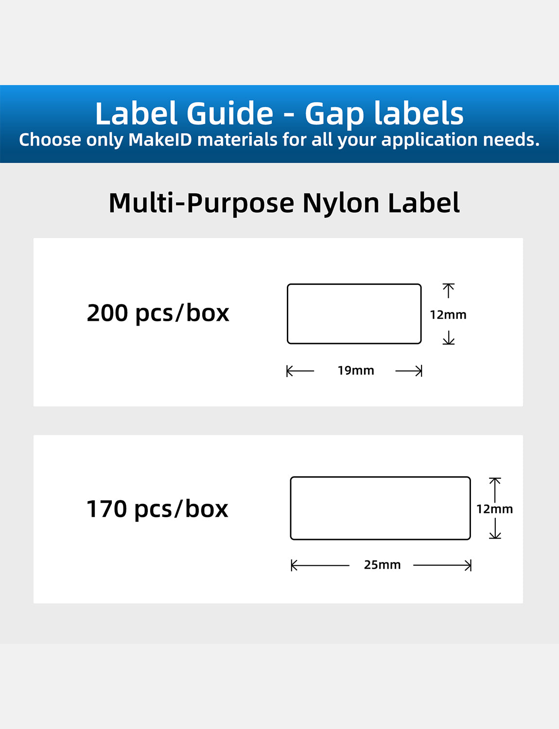 Multi-Purpose Nylon Labels for The P31 Industrial Label Printer