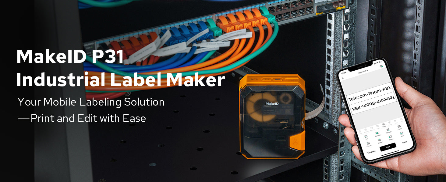 P31 network cable labeler