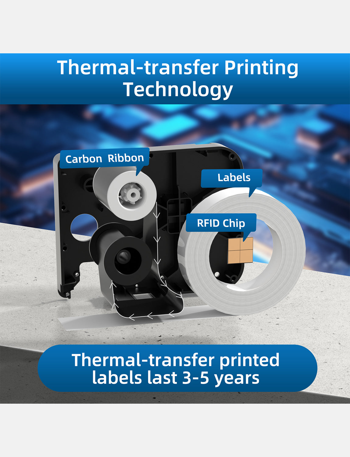 All-Weather PET Labels for The P31 Industrial Label Printer