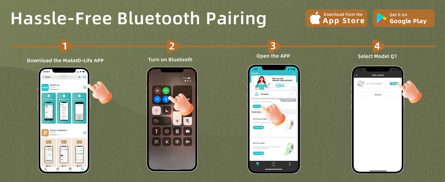 Q1 best bluetooth thermal label printer