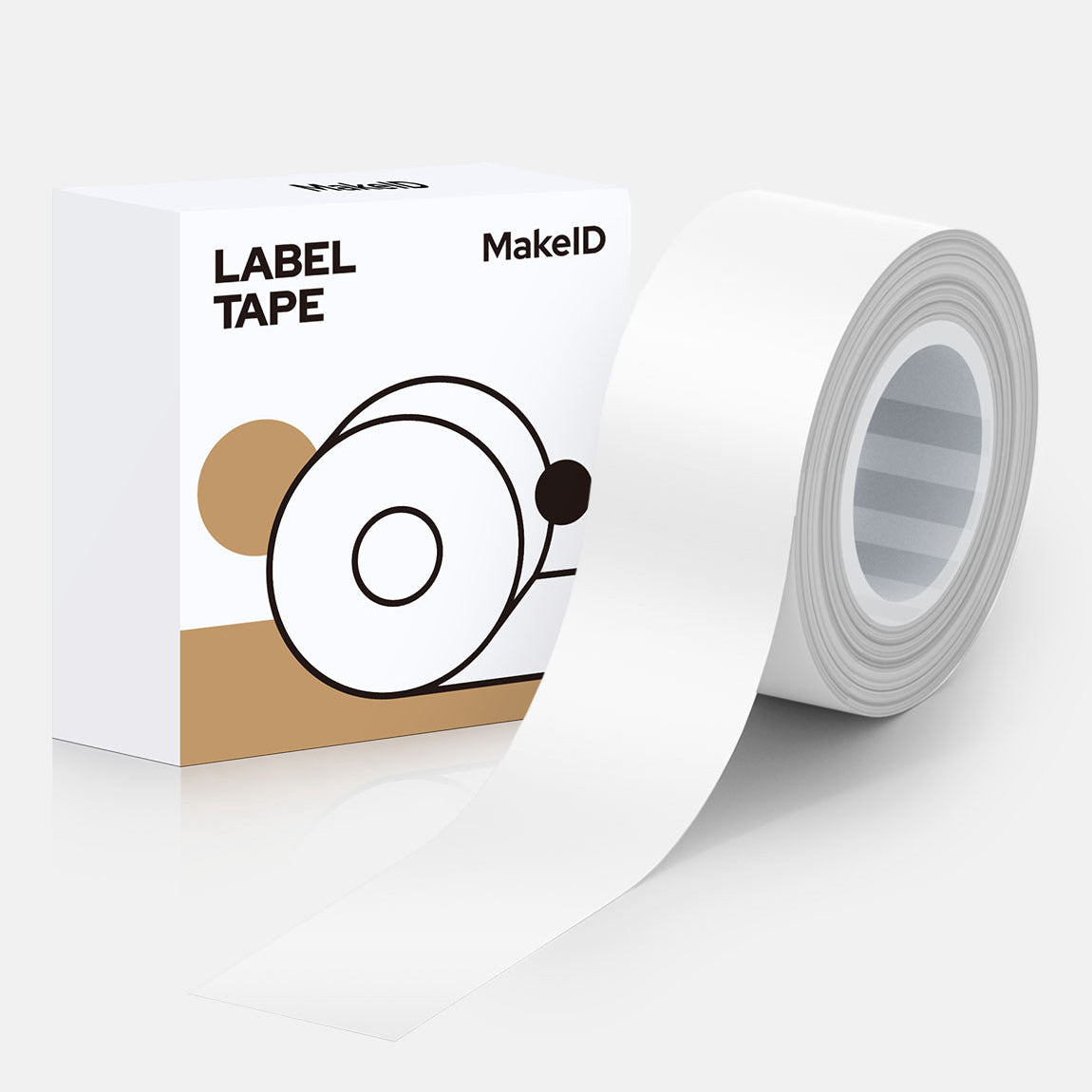 MakeID L1/E1/Q1 Thermal Label Printer Labels,9mm/12mm/16mmx4m White/Tr