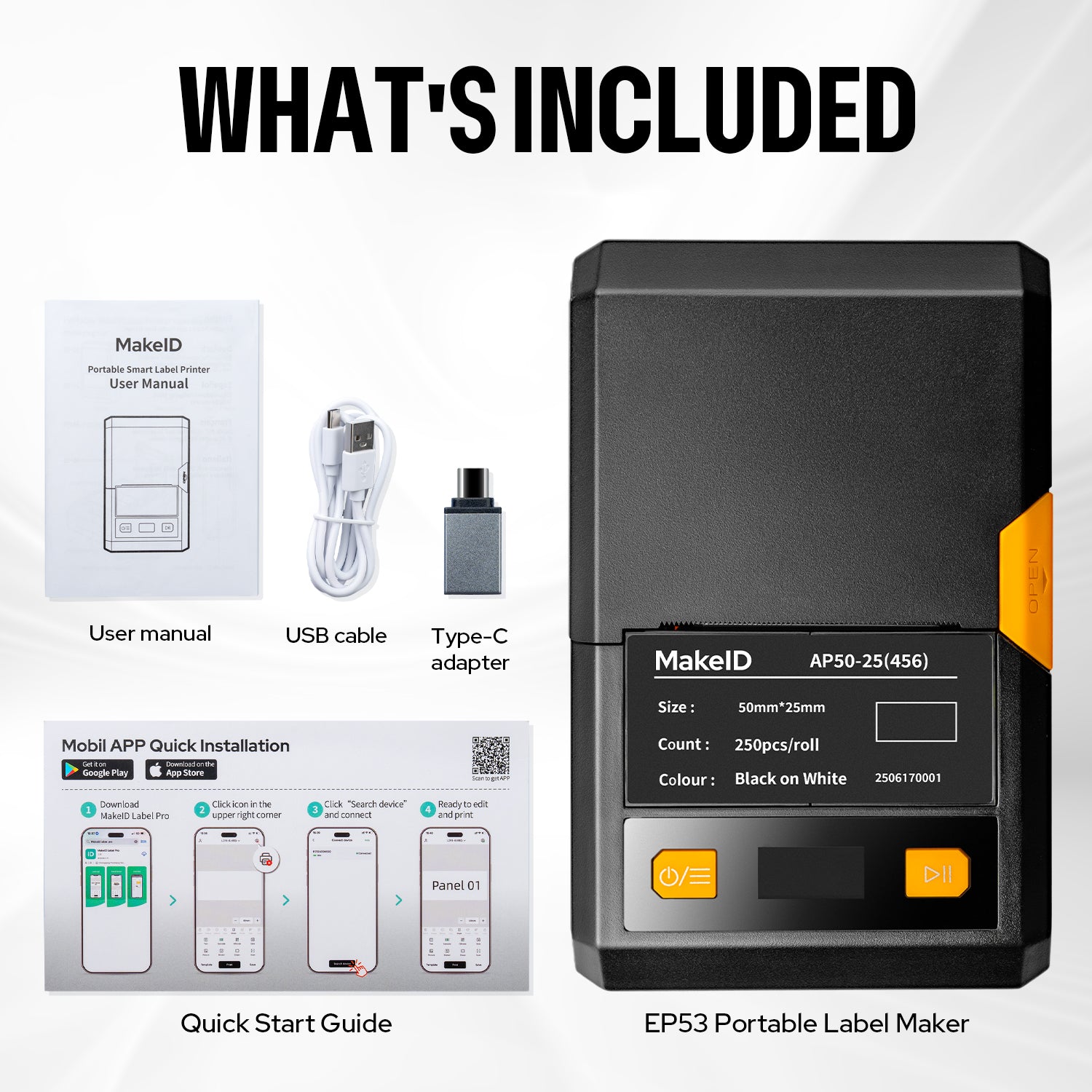 ep53 mobile label printer bluetooth
