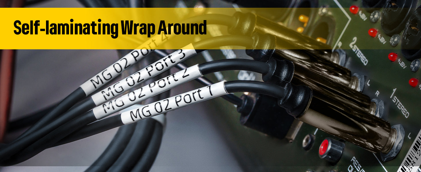 self laminating wire labels for ep53